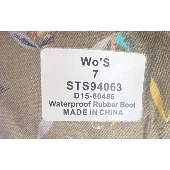 Sperry Saltwater Quilted Duck Boot Black Size 7 M Waterproof Rain Snow - Picture 4 of 8